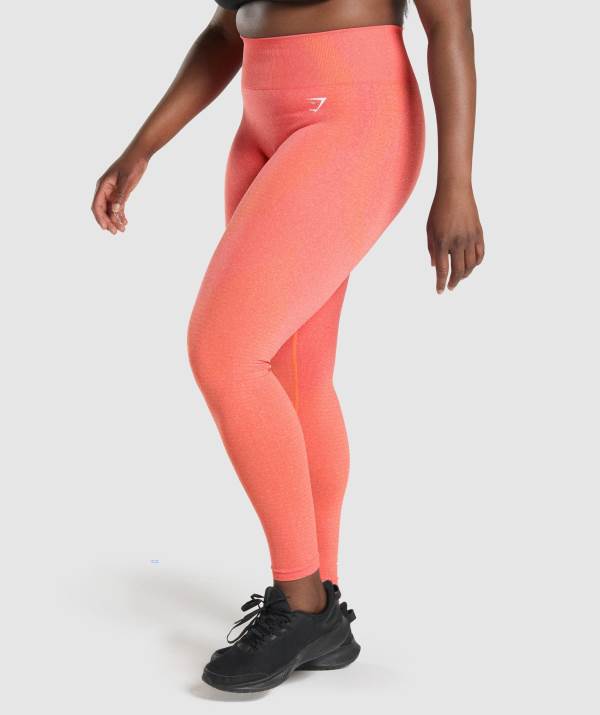 Damske Legíny Gymshark Vital Seamless 2.0 Oranžové | WC7314069